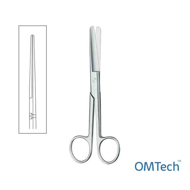 Ножиці операційні стандартні, прямі, обидва кінці тупі, довжина 15,5 см INSIDEMED